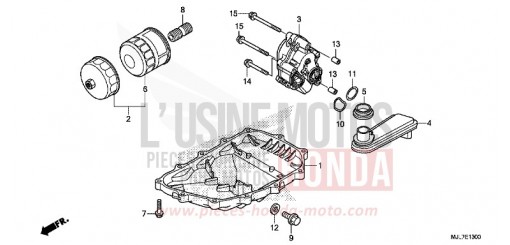 OIL PAN/OIL PUMP NC750DE de 2014